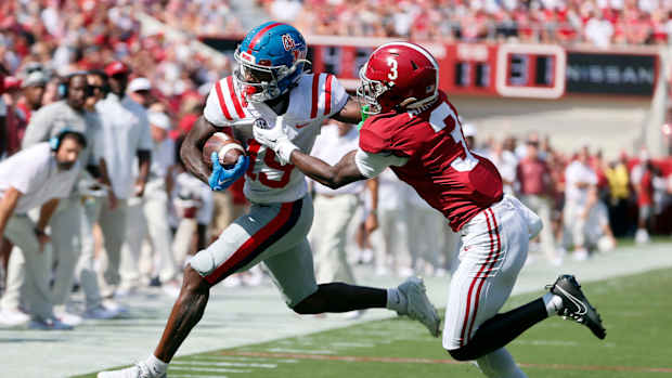 Ole Miss WR Dayton Wade vs. Alabama 